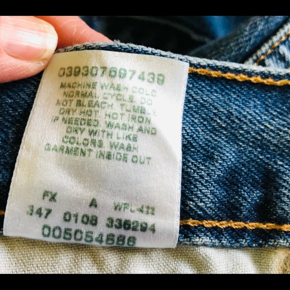 Levi's 505 High-Rise Regular Fit 100% Cotton Y2K Jeans. W36 x L32 - Picture 8 of 12